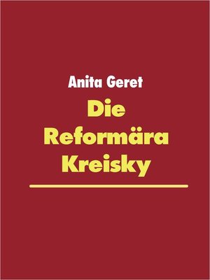 cover image of Die Reformära Kreisky